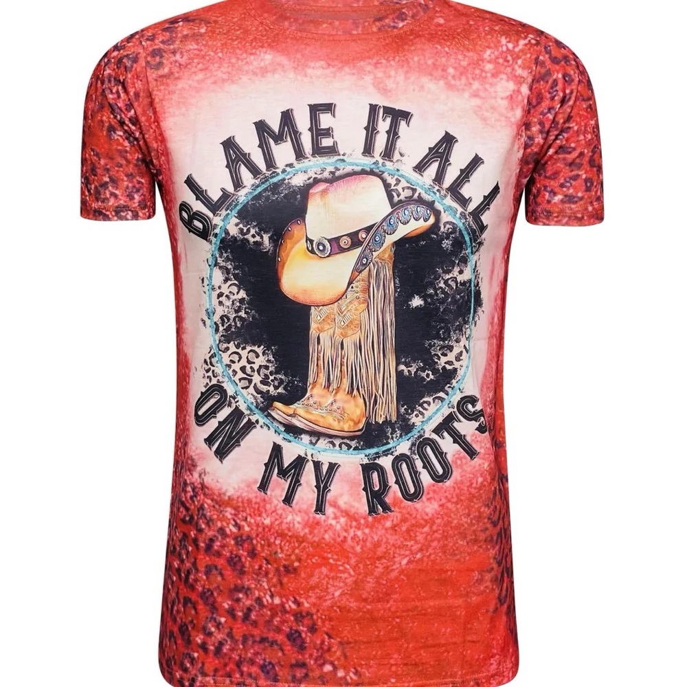 The King of Country Tshirt Blame it all on my roots